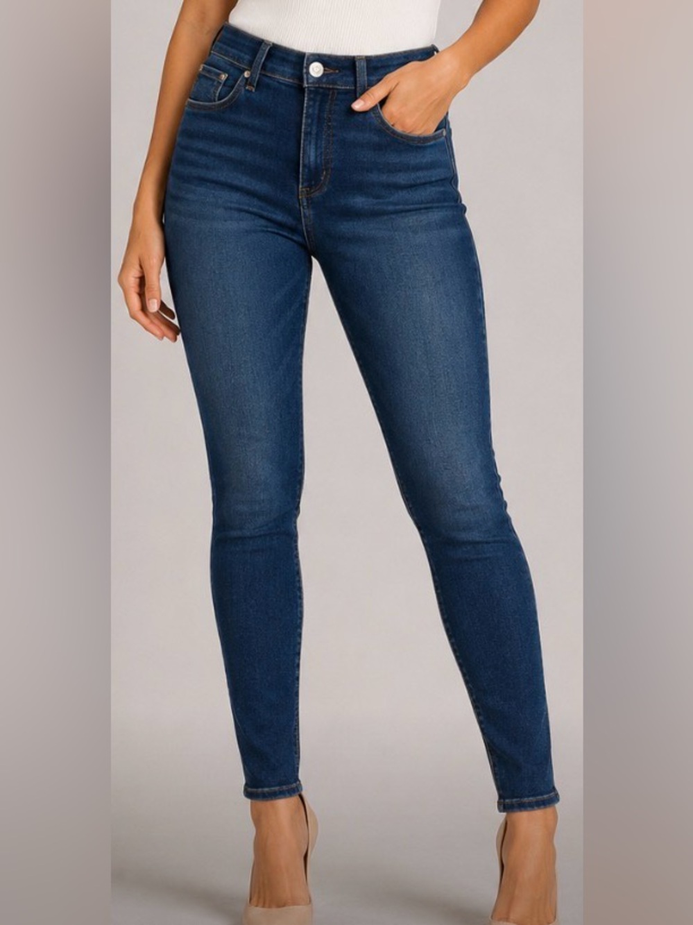 rag & bone Indigo 10 Inch Skinny Jeans in Aston Wash Size 29